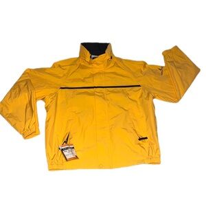 Nautica Men's Bright Yellow Windbreaker Sailing Jacket 2010’s